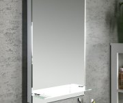 Aqualine Zrcadlo S Led Osvětlením A Policí 50x80cm, Kolébkový Vypínač