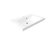 Mereo Opto, Koupelnová Skříňka S Umyvadlem Z Litého Mramoru 81 Cm, černá