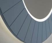 Sapho Lumiro Strip Kulaté Zrcadlo S Led Osvětlením V Rámu ø 90cm, Siena