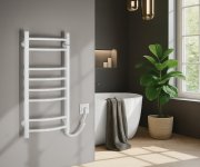 Aqualine Supe Elektrický Sušák Ručníků, 360x800mm, 107w, Bílý