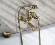 Sapho Antea Nástěnná Vanová Baterie Kompletní, Bronz