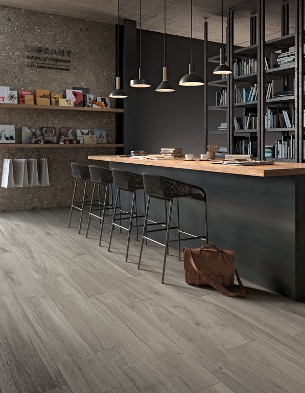 Realizace Mrazuvzdorná dlažba 	Deceram Outdoor J Wood Grey 30x120 (tl. 20mm)