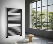 Aqualine Direct Otopné Těleso S Bočním Připojením 600x960mm, černá Mat