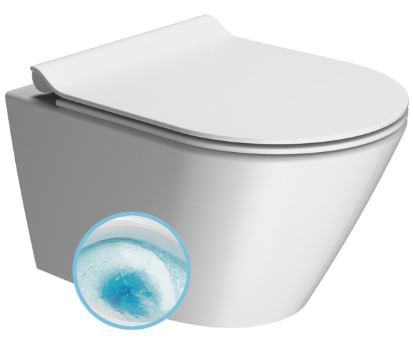 Gsi Kube X Závěsná Wc Mísa, Geniusflush, 36x50cm, Bílá Dual-mat