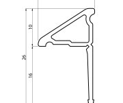 Polysan Krycí Lišta Pro Vany A Vaničky, 2x 1950mm, 2x Roh, 2x Zakončení, černá Mat