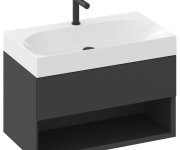 Umyvadlo Lite 45 / 60 / 80, s otvorem pro baterii, bez přepadu - Umyvadlo Lite 80, s otvorem pro baterii, bez přepadu XJX01280005