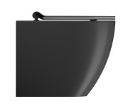 Gsi Pura Wc Mísa Stojící, Swirlflush, 36x55cm, Spodní/zadní Odpad, černá Dual-mat