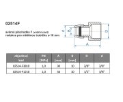 Přechodka-redukce Na Trubku K Baterii 3/8x10mm - Chrom - Vnitřní Závit 02514-F3810