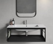 Gsi Pura Konstrukce Pod Umyvadlo 102x46cm, černá Mat
