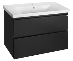 Aqualine Altair Umyvadlová Skříňka 86,5x60x45cm, černá Mat
