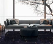 Dlažba jako mramor Deceram I Marmi Urban Black Polished 60x60 - černá
