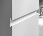 Aqualine Altair Vysoká Skříňka S Košem 40x184x31cm, Levá, Bílá