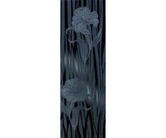 Settecento Dunes Decoro Sabre Nero Su Nero 31,9x96,3 