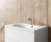 Umyvadlová stojánková baterie Flat bez výpustě - FL 014.00CR Umyvadlová stojánková baterie 151 mm bez výpusti, chrom X070118