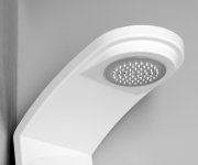 Polysan Luk Termostatický Sprchový Panel Rohový 250x1300mm, Bílá