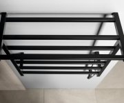 Sapho Elzor Elektrický Sušák Ručníků 500x470 Mm, 60 W, černá Mat