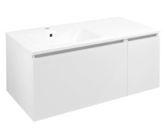 Sapho Lorea Skříňka 100x46x51,5cm (70+30cm), Levá, Bílá Mat