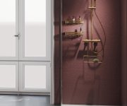 Gedy Smart Polička Do Sprchy Závěsná, Na Baterii, 300x375x120 Mm, Měď Mat