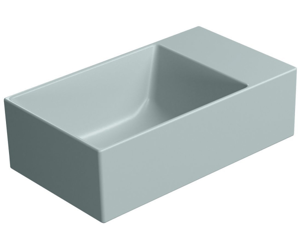 Gsi Kube X Keramické Umývátko 40x23cm, Bez Otvoru, Pravé/levé, Ghiaccio Mat