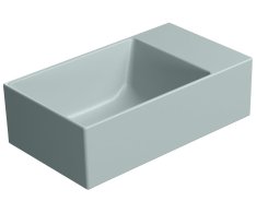 Gsi Kube X Keramické Umývátko 40x23cm, Bez Otvoru, Pravé/levé, Ghiaccio Mat