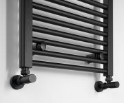 Aqualine Direct Otopné Těleso S Bočním Připojením 450x1680mm, černá Mat