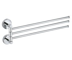 Koupelnový doplněk Trojitý držák ručníků otočný 399 mm COLORADO COA0603