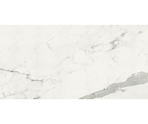 Dlažba jako mramor La Fenice Marble Velvet Statutario 60x120 Matt. Rett. - bílá