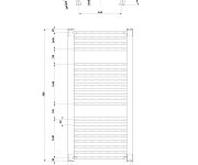 Aqualine Orbit Otopné Těleso S Bočním Připojením 600x960 Mm, Bílá