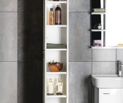 Aqualine Zoja/keramia Fresh Skříňka Vysoká 25x140x20cm, Bílá