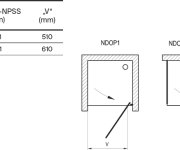 Sprchové dveře Nexty NDOP1 - NDOP1 80, lesk+transparent 03O40C00Z1
