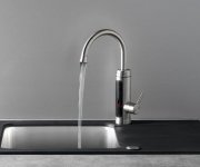Aqualine Elektrická Vodovodní Baterie S Průtokovým Ohřívačem Vody, 230v, 3kw, Nerez