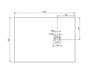 Gelco Mitia Sprchová Vanička Z Litého Mramoru, Obdélník 200x90cm, šedá