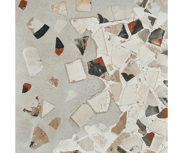 Retro 2cm dlažba Fioranese I Cocci Cenere Spaccato 90x90 Esterno Rett.