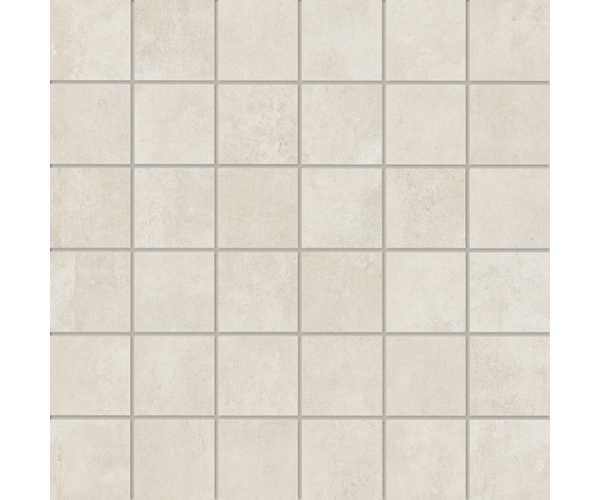Mozaika jako beton Impronta Concrete White Mosaico 30x30 Matt. - bílá