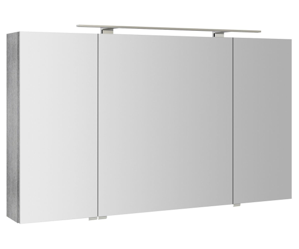 Sapho Riwa Galerka S Led Osvětlením, 3x Dvířka, 121x70x17cm, Dub Stříbrný