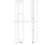Ridea Othello Mono Slim Hliníkové Otopné Těleso 300x1890mm, Bílá Mat