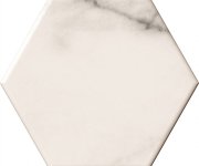Obklad jako mramor Da Vinci Hexagon Calacata 15x17 - bílá