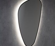 Sapho Elena Zrcadlo S Led Podsvícením 20w, 68x96cm, černá Mat
