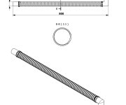 Bruckner Flexy Ohebná Propojovací Trubka, L-80cm, Koleno 40/40mm