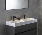 Sapho Chicago Led Svítidlo, 400x120mm, 8w, 230v, Ip44, Plast, černá Mat
