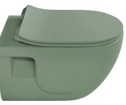 Sapho Brilla Závěsná Wc Mísa, Rimless, 36,5x53cm, Zelená Mat