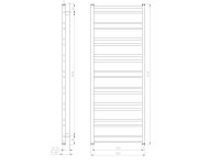 Sapho Metro Dos Otopné Těleso 550x1430 Mm, Bílá Mat