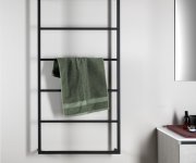 Sapho Ska Nástěnný Sušák Ručníků 600x1150x100mm, černá Mat