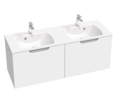 Skříňka pod dvojumyvadlo Classic II - SD Classic II 130 skříňka pod dvojumyvadlo bílá/šedá