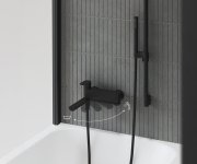 Vanová nástěnná baterie Chrome II - CR II 022.20BL Vanová nástěnná baterie bez sprchového setu, černá X070463