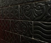 Retro obklad Equipe Masia Jewel Negro Mate 7,5x15 MIX - černá (skladem)