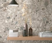 Mozaika jako terrazzo Mirage NORR Farge RR05 Portnoy 30x30 Nat. - šedá