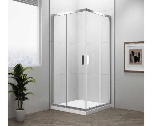 Polysan Easy Obdélníková Sprchová Zástěna 900x800mm, čiré Sklo