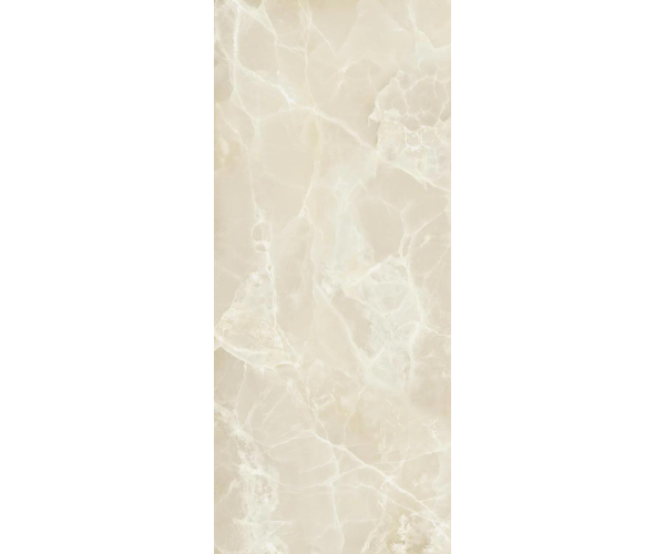 Dlažba jako mramor Coem Wide Gress 280 Onice Effect Crystal White 120x280 Luc. Rett. - béžová