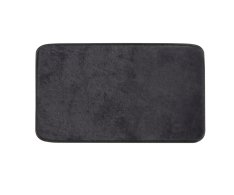 Gedy Fuzzy Koupelnová Předložka, 50x80cm, 100% Polyester, Protiskluz, černá